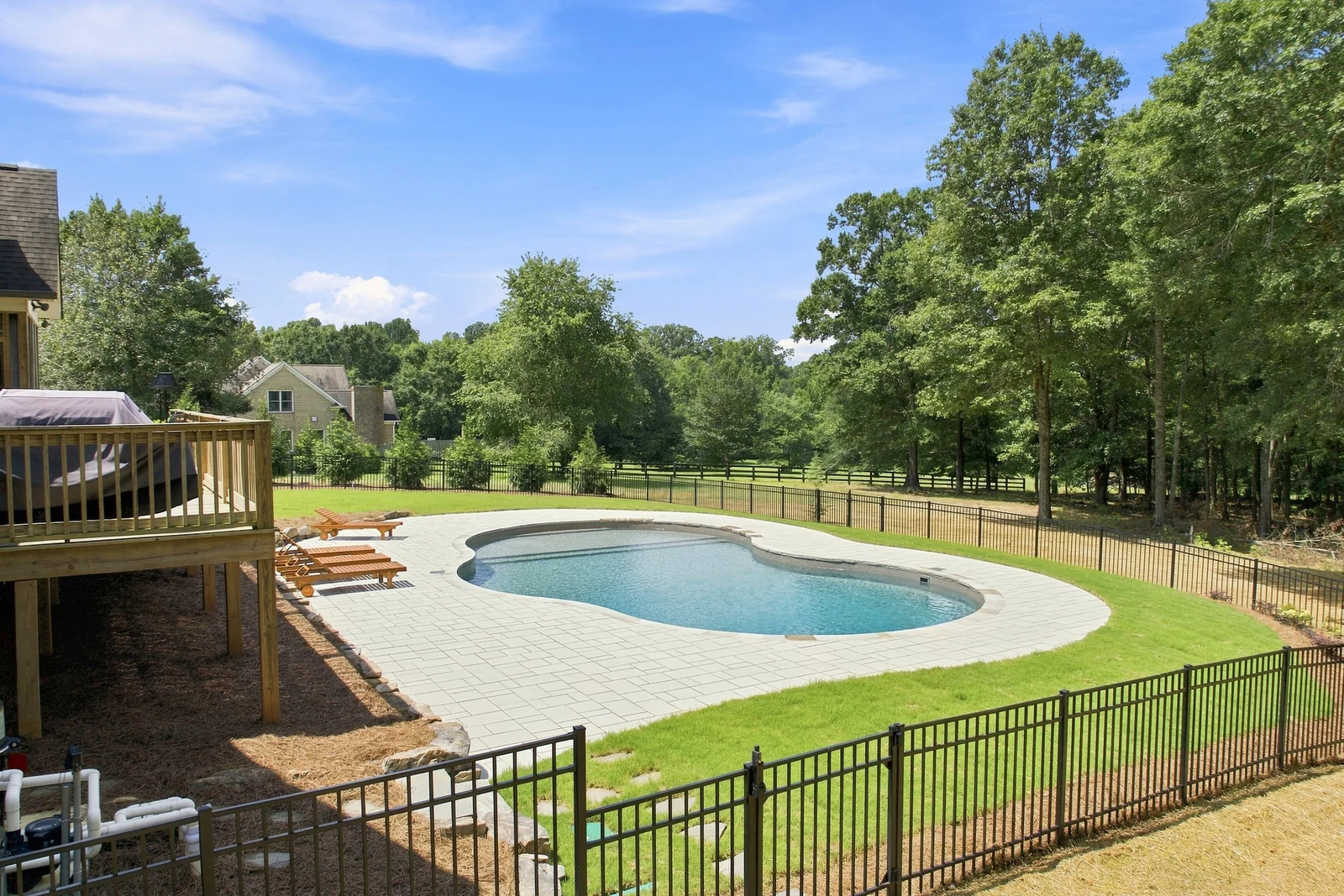 Barker Road, From the deck: after BDS Landscape Co. completed the work